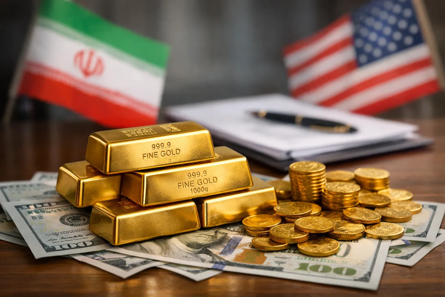 الذهب يحقق مكاسب جديدة مع تراجع الدولار وسط ترقب للمفاوضات بين الولايات المتحدة وإيران
